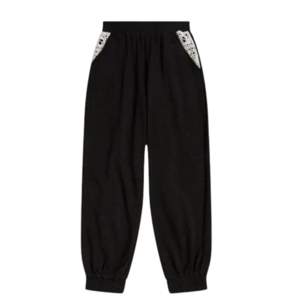 Bapy A Bathing Ape Sweatpants Women M Black Lace NWT Bape New